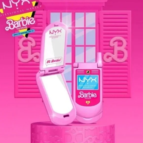 Barbie x NYX cell phone mirror